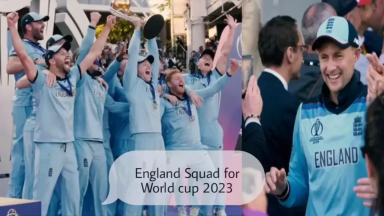 England 15-member squad for the ODI World Cup 2023 has been announced