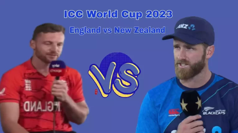 England vs New Zealand in the World Cup 2023 opener